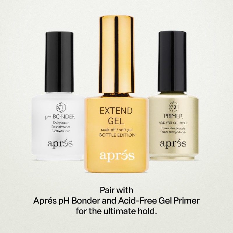 Apres Nail Extend Gel Gold Bottle | 15mL | Premium