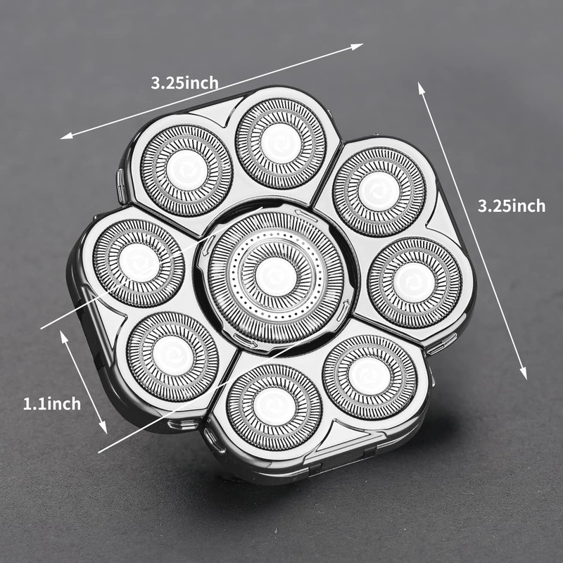 9 Blades Head Shaver Men's Electric Shaver Replacement Heads Universal