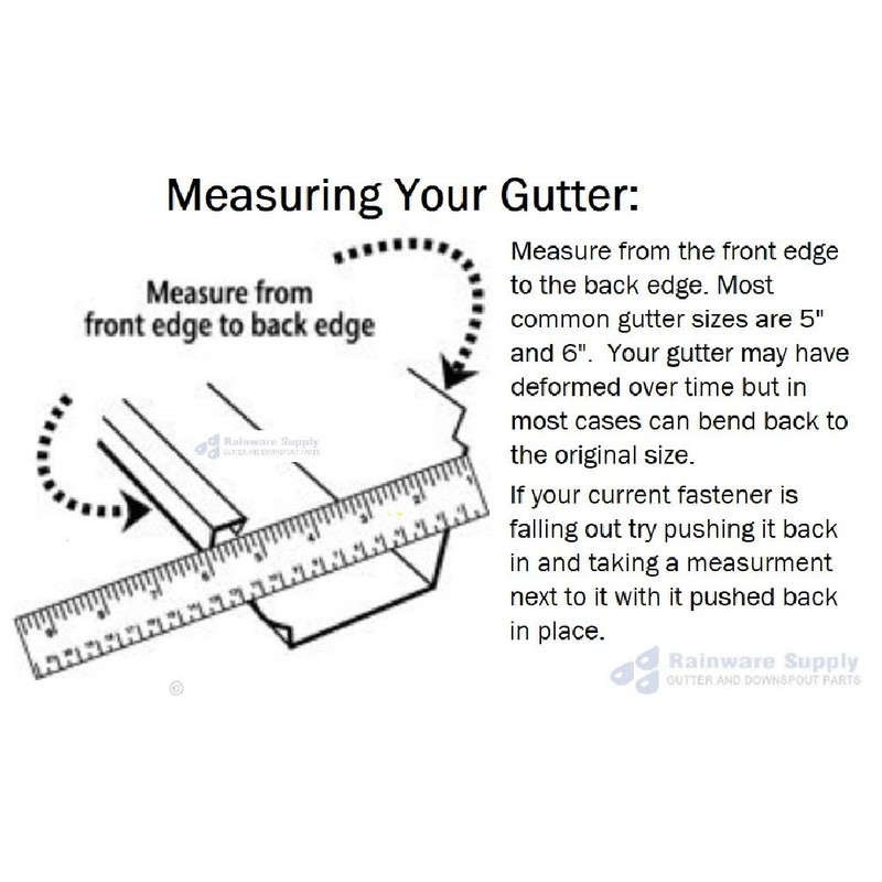 Quick Screw 5" 50 Pack Premium Hidden Rain Gutter Bracket
