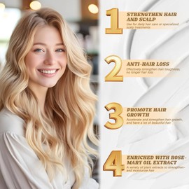 300ml Anti-Hair Fall Hair Loss Shampoo - Promote Hair Growth, Enriched with Multiple Plant Extracts, Suitable for All Hair Types (2 Bottle)