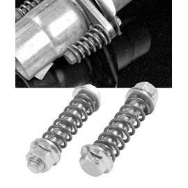 UNLRAE 2 Sets Exhaust Bolts,Car Accessories Exhaust Flange Bolt and Nuts Hardware Kit with Springs for Exhaust Gasket,Automotive Parts Replacement,Suitable for Most Cars Trucks and SUVs (M10x1.25)