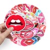 Lip Sticker Set 50 Pieces Cute Decoration for Car Laptop