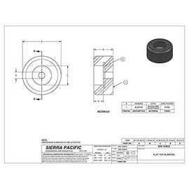 Trailer Door Rubber Stop Bumper (SP-1310) - Single