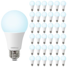 DEGNJU 36 Pack LED Light Bulbs 100 Watt Equivalent, A19 5000K Daylight, 1500 Lumens, E26 Base, Non-Dimmable, 13 Watt Energy Efficient LED Bulbs for Home Lighting