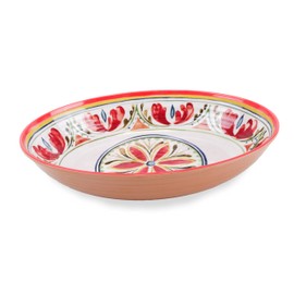 Purely Home Mediterranean - Outdoor/Camping/Picnic - Melamine/Plastic Oval Serving Bowl
