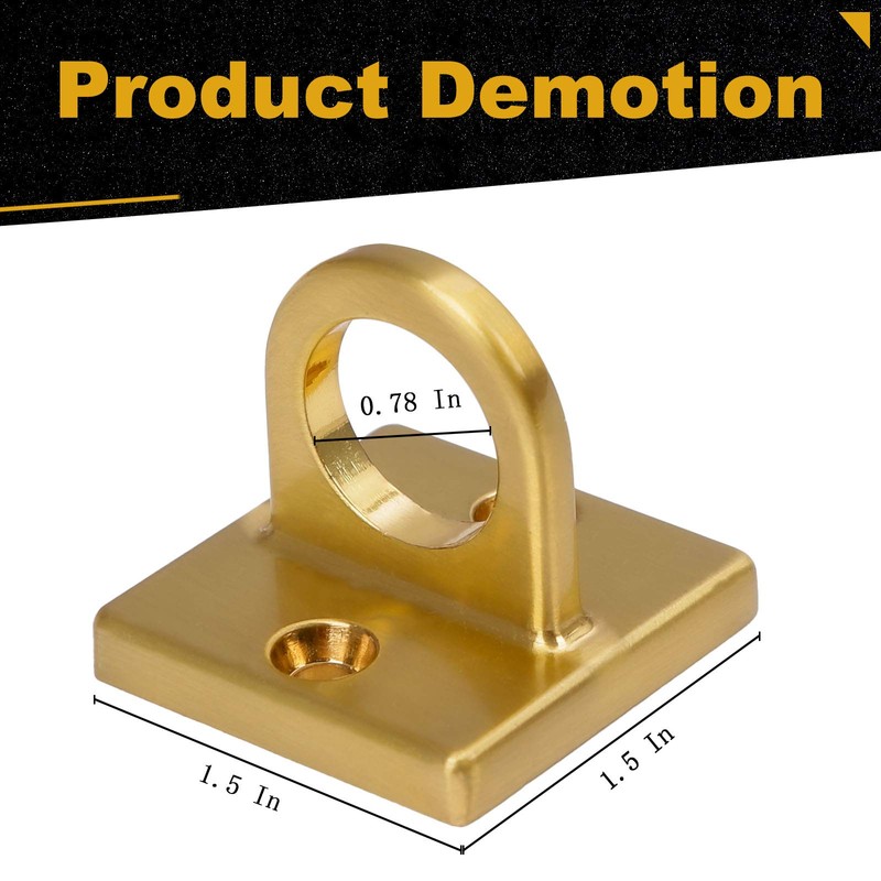 4Psc Wall Screw Mount Crowd Control Stanchions Gold and Silver