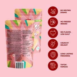 Star Candies Strawberry Freeze Dried Ice Cream Sandwich | No Melting Freeze Dried Candy | Crunchy & Delicious Camping Food | Premium Astronaut Ice Cream Sandwich | Space and Astronaut Snack | 5 count