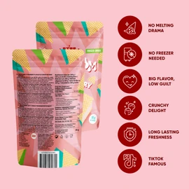 Star Candies Strawberry Freeze Dried Ice Cream Sandwich | No Melting Freeze Dried Candy | Crunchy & Delicious Camping Food | Premium Astronaut Ice Cream Sandwich | Space and Astronaut Snack | 5 count