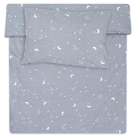 Totsy Baby Children's duvet cover 90 x 120 cm - children's bed linen set with pillowcase 60 x 40 cm in cotton Moons