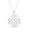 Sterling Silver Pendant Necklace with 18 Inches Chain, Sterling Silver