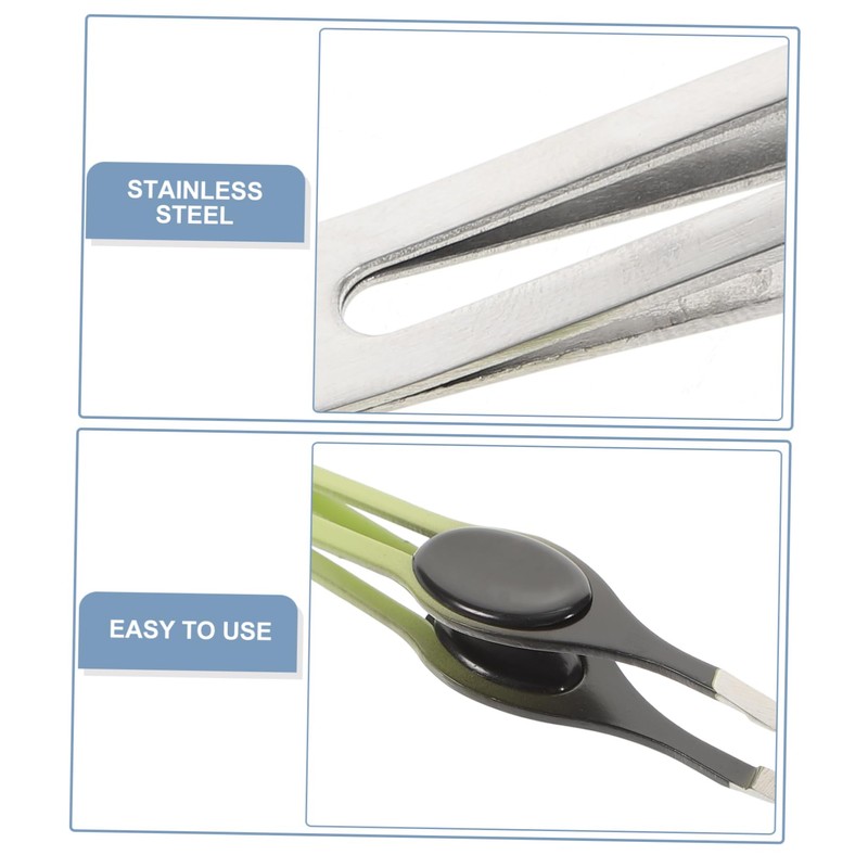 TOVINANNA 5pcs Eyebrow Clips and Trimmers Stainless Steel Hair Removal