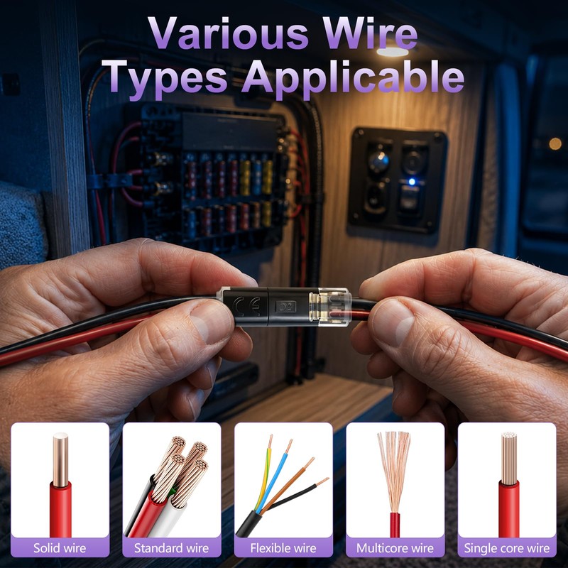50 Pack Quick Wire Connectors Kit (40 D2 & 10