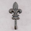 levandeo Set of 4 Lily Wall Coat Racks Cast Iron