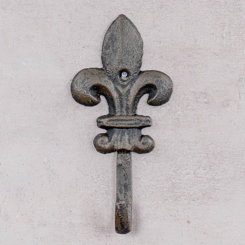 levandeo Set of 4 Lily Wall Coat Racks Cast Iron