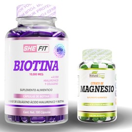 BHP NUTRITION Biotina con Ácido Hialurónico y Colageno Hidrolizado| 100 caps | Suplemento Alimenticio específico para piel y uñas| alta biodisponibilidad