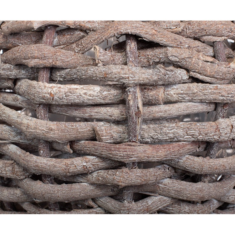 Brandsseller Flower Pot Made of Branches Braided Diameter 10 cm