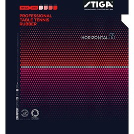 STIGA 1711550501 Table Tennis Rubber, Horizontal 55 Rubber, Red