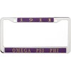 Omega Psi Phi 1911 Metal License Frame [Silver - Car/Truck]