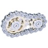 Fidget Spinner, Linkage Bike Chain Spinner Design 2 Gear Figiti