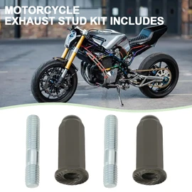 LT Easiyl 2 Set M6 Exhaust Pipe Stud Nut Bolt Set GY6 50cc 110cc 125cc 140cc 160cc 200cc for Pit Dirt Bike Quad ATV 4 Wheeler Dune Buggy Motors