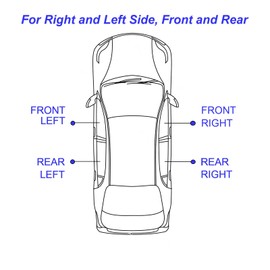 Twowinds Left and Right Interior Door Handle Cordoba Ibiza III Chrome Door Handle Both Sides 6k 6k2 6K1 6K0837113 6K0837114 (1999-2002) (4 pcs.)