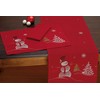 DII - Juego de 4 manteles Individuales Bordados de Navidad,