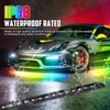 OPPBUY 8PCS Led Underglow Light for Car,Dream Color Chasing Underglow