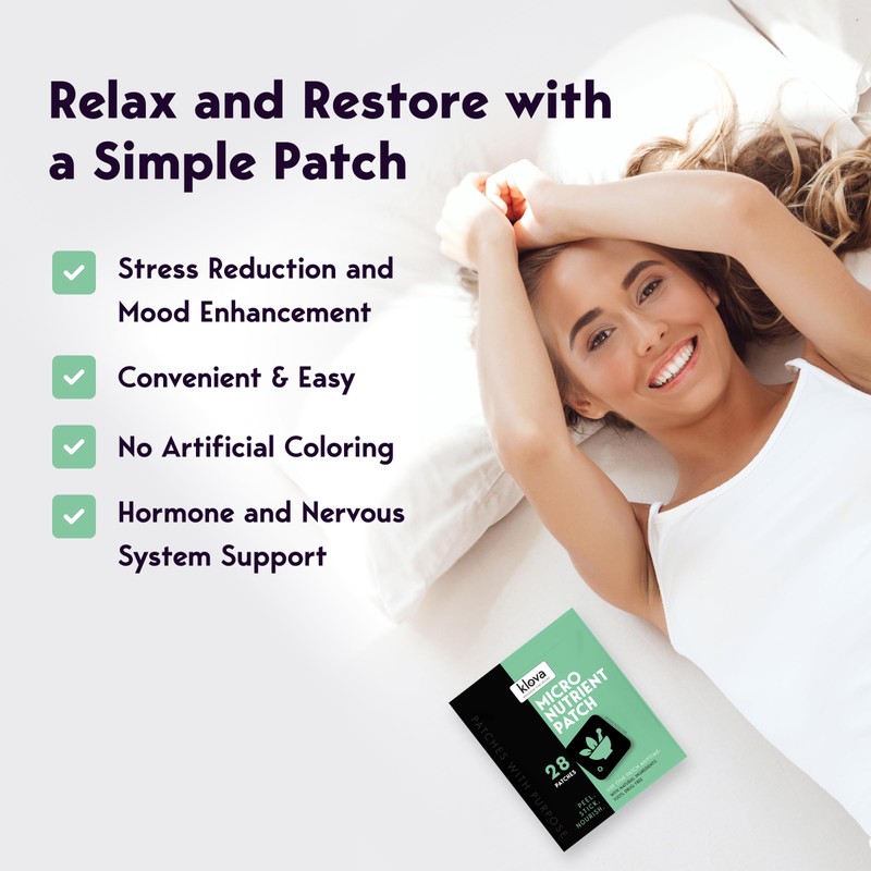 Klova Micronutrient Patch for Energy & Relaxation | Easy-Apply, Time-Release
