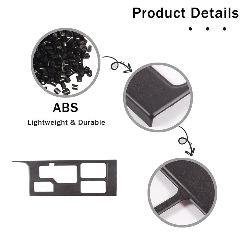 HIRUFAIT Gear Shift Panel Cover Trim for Toyot@ Tundra 2022-2025