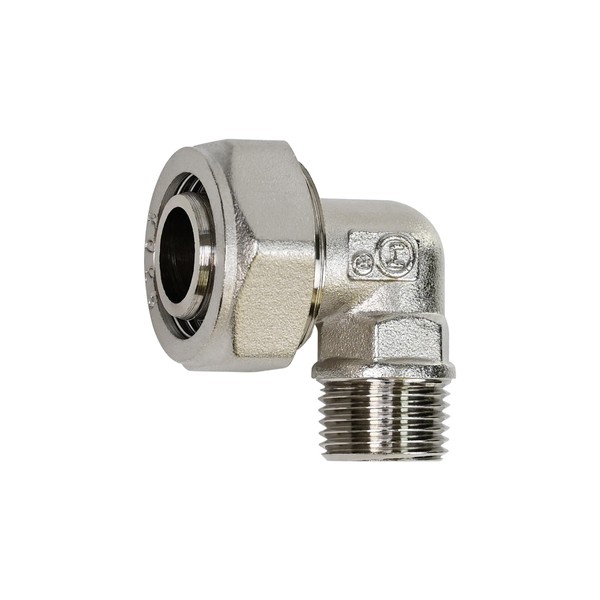 90 Degree Elbow Fitting 3/4 Tubing x 1/2" Male NPT