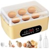 Chicken Egg Incubator, Automatic Egg Hatching Incubator,4-6 Mini Eggs Poultry