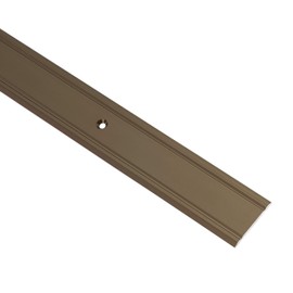 Gedotec Transition Profile Aluminium Transition Rail Perforated Floor Profile for Screwing - Super Flat | Width 30 mm | Anodised Aluminium Bronze | 200 cm | 1 Piece - Compensation Profile for Vinyl -