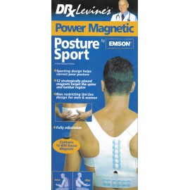 DrX Levine's Power Magnetic Posture Sport Size S-M Unisex Dr Levines White