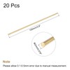 sourcing map Brass Rod, Solid Brass Round Rod, 2 mm