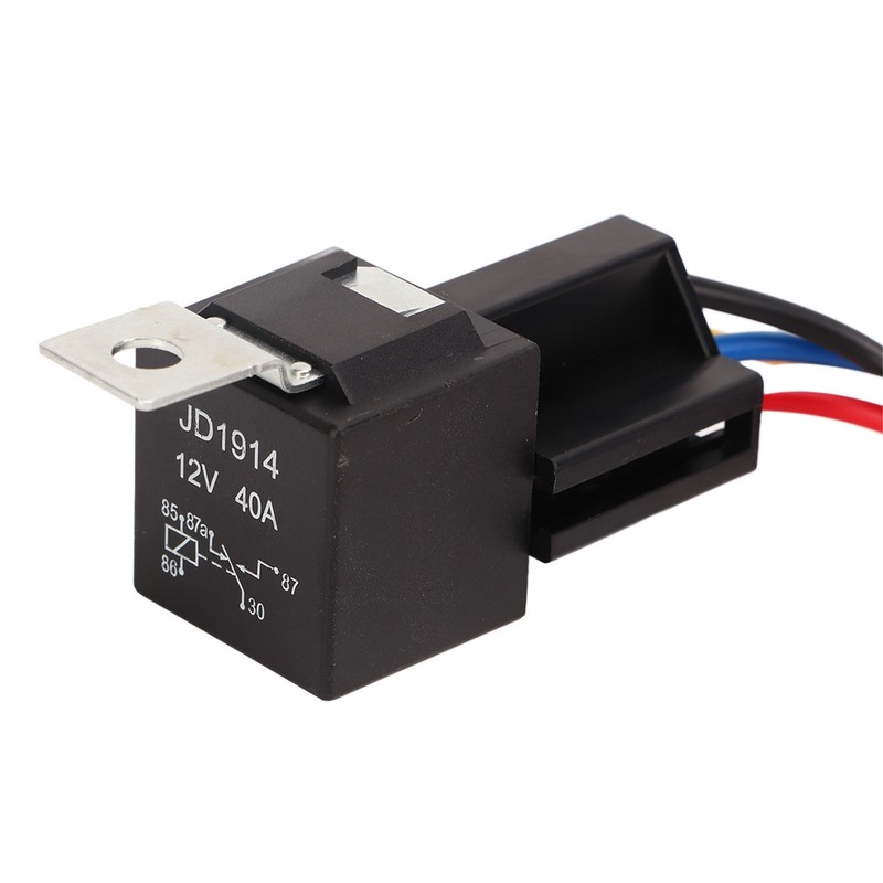 5PCS 12V 40A Automotive Relay with Wire Harness 5 Pin