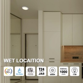 GREENLUX 7.5” Flush Mount Disk Light,CRI90, 1000lm, 11W, 3000K Warm White Surface Mount Lighting, Dimmable LED Disk Lights(12 Pack)