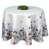 Tablecloth Round 130, 150, 170 cm Spring Summer Wool White