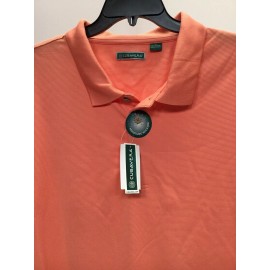 Cubavera Solid Textured Polo,Burnt Coral, 3X