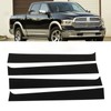 4pcs Black Pillar Posts Door Trim B Pillar Posts Door