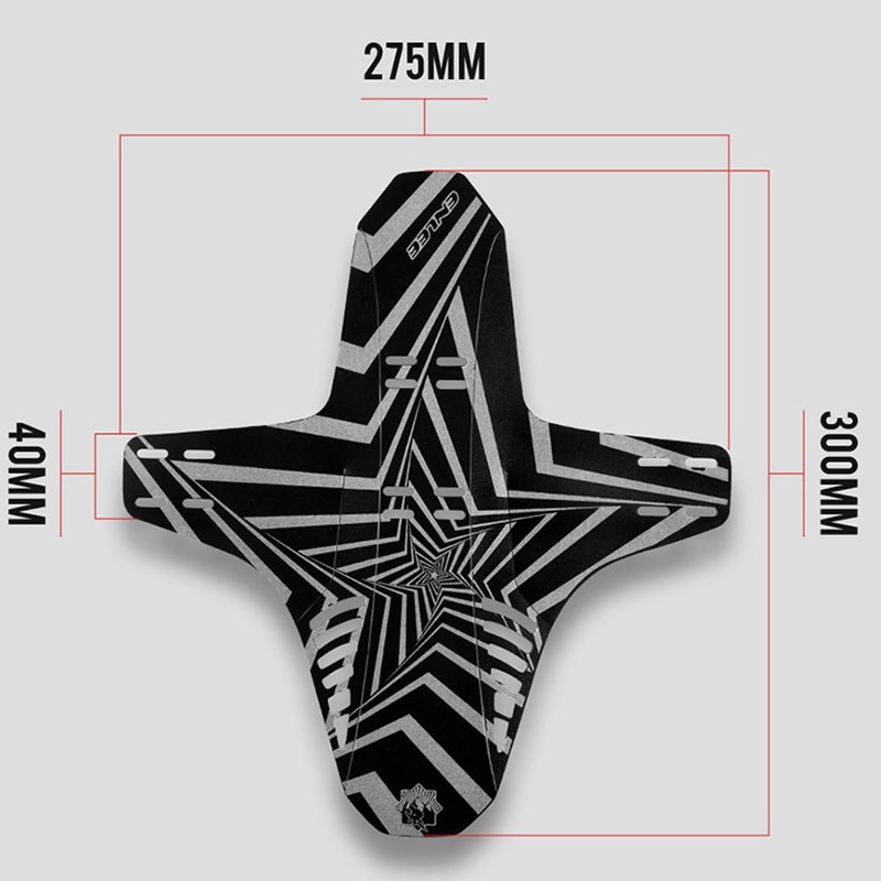 HOUSON 1PCS Reflective Bicycle Mudguards for MTB - 0.7mm PP5