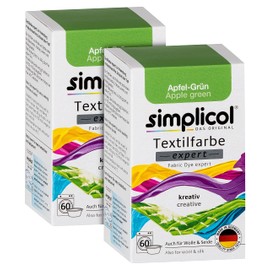 Simplicol Expert Textile Dye for Creative and Easy Dyeing - 18 Colours - Washing Machine & Manual Dyeing