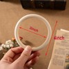 30 PCS 4-Inch Natural Unfinished Wooden Rings Solid Wood Circles