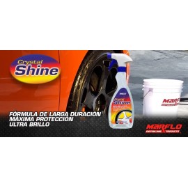 Abrillantador Extremo Para Llantas Crystal Shine Marflo Transparente
