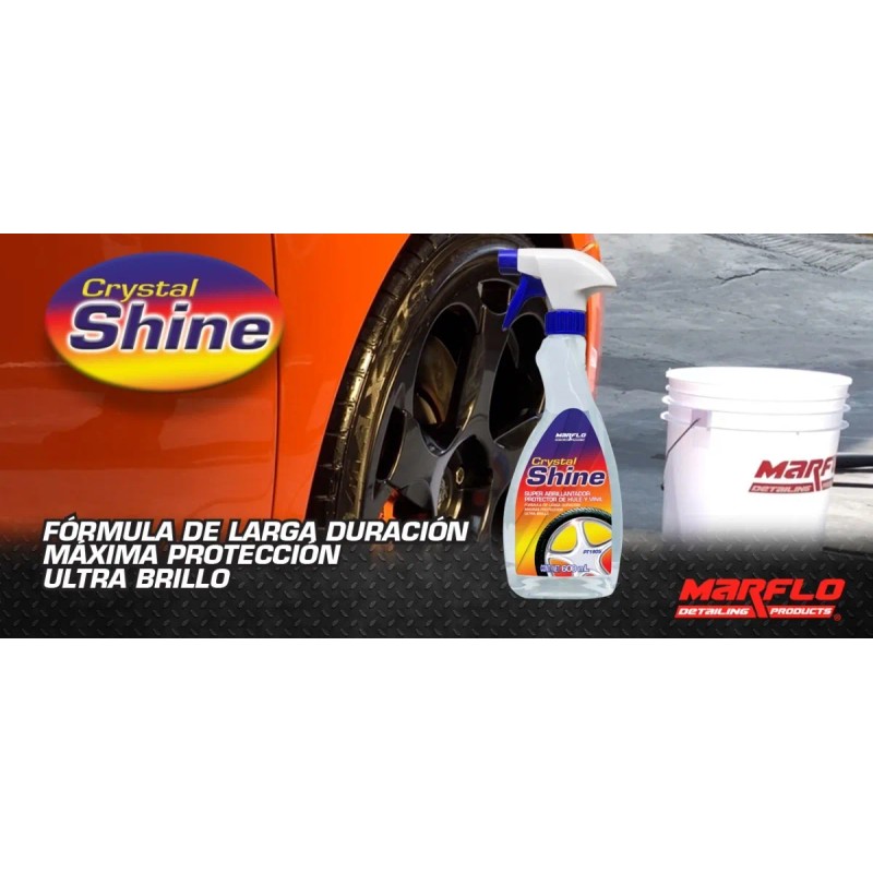 Abrillantador Extremo Para Llantas Crystal Shine Marflo Transparente