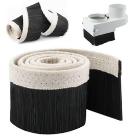 Nizirioo Nylon Engraving Machine Dust Cover Brush: 1m x 70mm Vacuum Brush for Engraving Machine, Engraving Machine, Dust Protection Brush, for CNC Router Spindle Motor Dust Brush (Black)