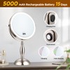 Makeup Mirror with Light, 30x Magnifying Mirror with 3 Lights