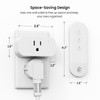 TREATLIFE 3Pack Mini Remote Control Outlet Plug with Magnetic Remote,