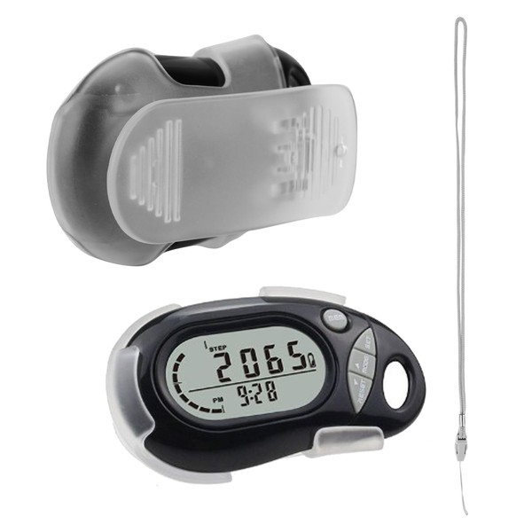 SUNJULY Step Counter,3D Sensing Pedometer With Lcd Large Screen Display，Step