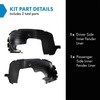 TRQ TRQ Inner Fender Liner Set Compatible with 2016-2018 Kia