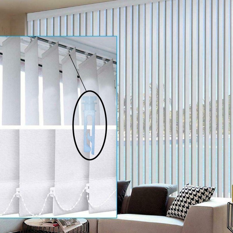 APUXON 20pcs Vertical Blind Stem Replacement - White Stems for
